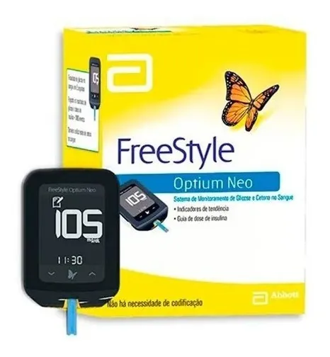 FreeStyle Optium Neo — Medidor de Glicose e Cetose